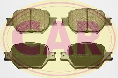 CAR PNT738 - Brake Pad Set, disc brake autospares.lv