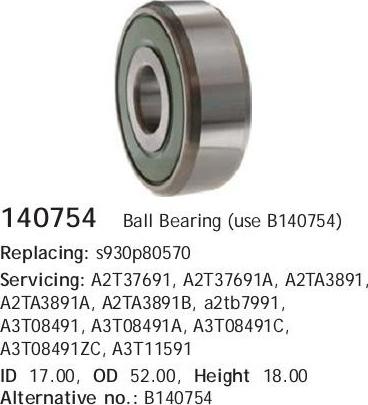 Cargo 140754 - Bearing autospares.lv