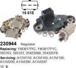 Cargo 230944 - Voltage regulator, alternator autospares.lv