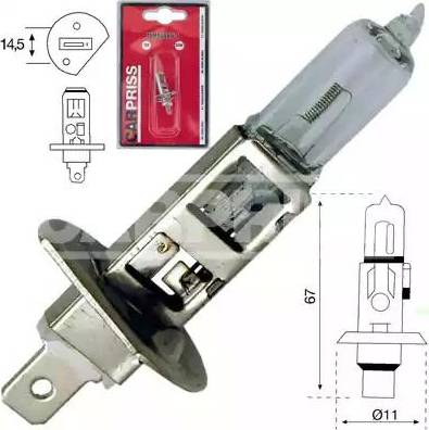 Carpriss 79780230 - Bulb, fog light autospares.lv