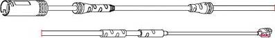 Carrab Brake Parts 8293 - Warning Contact, brake pad wear autospares.lv