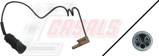 Casals 50084 - Warning Contact, brake pad wear autospares.lv