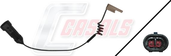 Casals 50083A - Warning Contact, brake pad wear autospares.lv