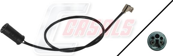 Casals 50143 - Warning Contact, brake pad wear autospares.lv