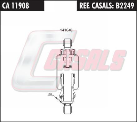 Casals B2249 - Shock Absorber, cab suspension autospares.lv