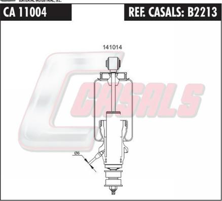 Casals B2213 - Shock Absorber, cab suspension autospares.lv