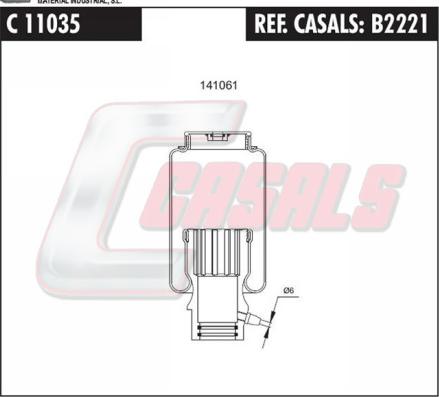 Casals B2221 - Shock Absorber, cab suspension autospares.lv