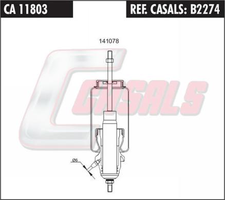 Casals B2274 - Shock Absorber, cab suspension autospares.lv