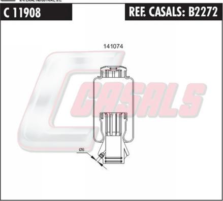 Casals B2272 - Shock Absorber, cab suspension autospares.lv