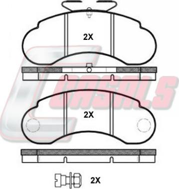 Casals BKM941 - Brake Pad Set, disc brake autospares.lv