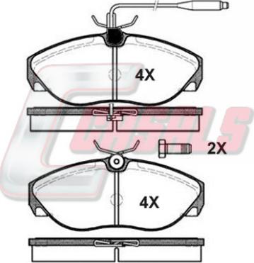 Casals BKM967 - Brake Pad Set, disc brake autospares.lv