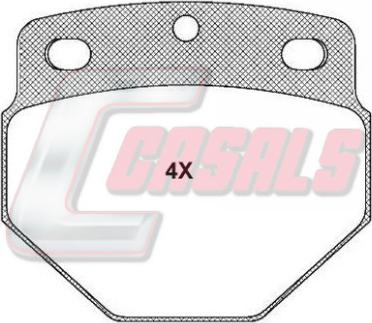 Casals BKM594 - Brake Pad Set, disc brake autospares.lv