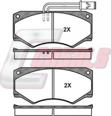 Casals BKM516 - Brake Pad Set, disc brake autospares.lv