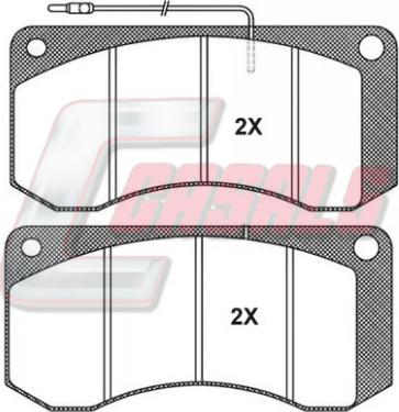 Casals BKM668 - Brake Pad Set, disc brake autospares.lv