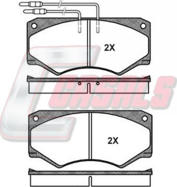 Casals BKM156 - Brake Pad Set, disc brake autospares.lv