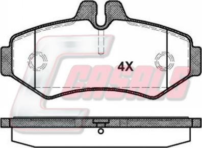 Casals BKM1306 - Brake Pad Set, disc brake autospares.lv