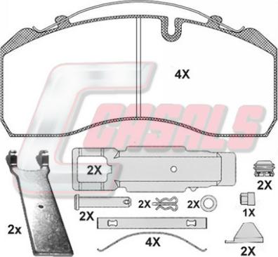 FTE BL1749C4 - Brake Pad Set, disc brake autospares.lv