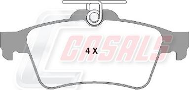 Casals BKM137 - Brake Pad Set, disc brake autospares.lv