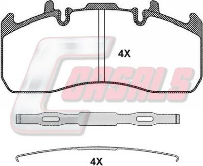 Casals BKM173 - Brake Pad Set, disc brake autospares.lv