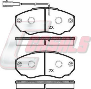 Casals BKM859 - Brake Pad Set, disc brake autospares.lv