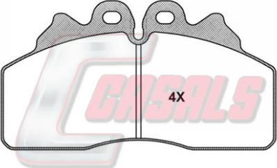 Casals BKM256 - Brake Pad Set, disc brake autospares.lv