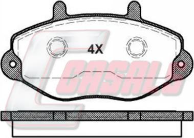 Casals BKM701 - Brake Pad Set, disc brake autospares.lv