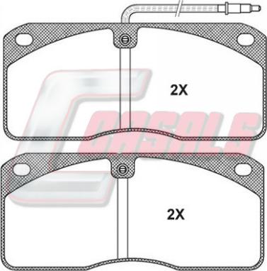 Casals BKM702 - Brake Pad Set, disc brake autospares.lv