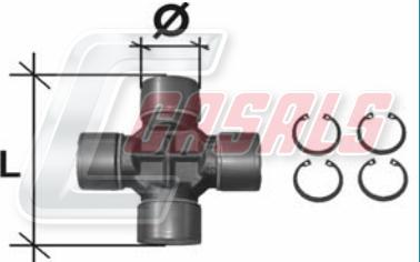 Casals CR17 - Flexible disc, propshaft joint autospares.lv