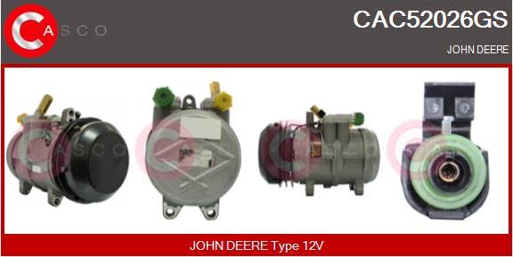 Casco CAC52026GS - Compressor, air conditioning autospares.lv