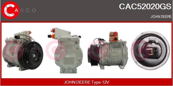 Casco CAC52020GS - Compressor, air conditioning autospares.lv