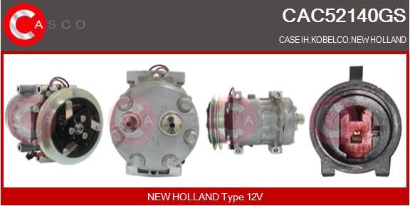 Casco CAC52140GS - Compressor, air conditioning autospares.lv