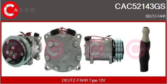 Casco CAC52143GS - Compressor, air conditioning autospares.lv