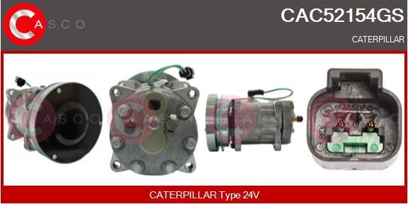 Casco CAC52154GS - Compressor, air conditioning autospares.lv