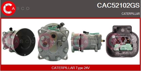 Casco CAC52102GS - Compressor, air conditioning autospares.lv