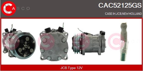 Casco CAC52125GS - Compressor, air conditioning autospares.lv