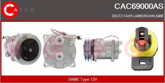 Casco CAC69000AS - Compressor, air conditioning autospares.lv