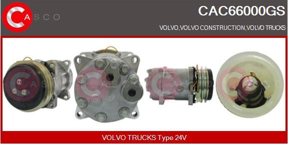 Casco CAC66000GS - Compressor, air conditioning autospares.lv