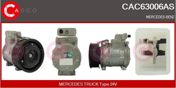 Casco CAC63006AS - Compressor, air conditioning autospares.lv