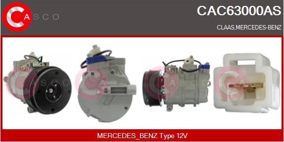 Casco CAC63000AS - Compressor, air conditioning autospares.lv