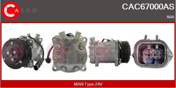 Casco CAC67000AS - Compressor, air conditioning autospares.lv