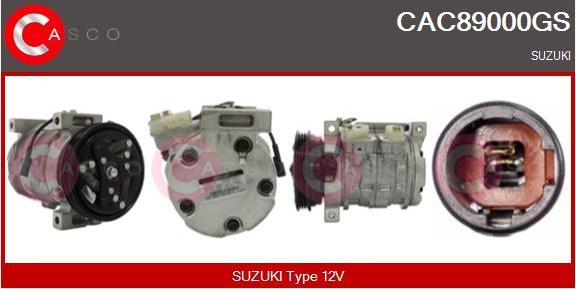 Casco CAC89000GS - Compressor, air conditioning autospares.lv