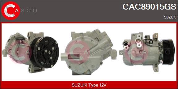 Casco CAC89015GS - Compressor, air conditioning autospares.lv