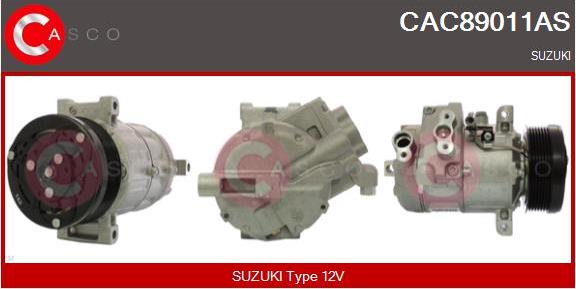 Casco CAC89011AS - Compressor, air conditioning autospares.lv