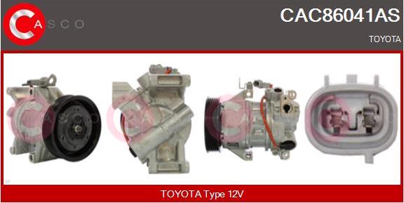 Casco CAC86041AS - Compressor, air conditioning autospares.lv
