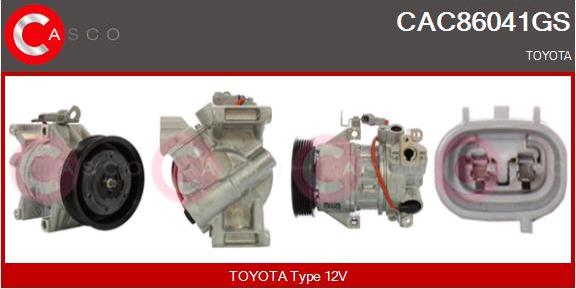 Casco CAC86041GS - Compressor, air conditioning autospares.lv