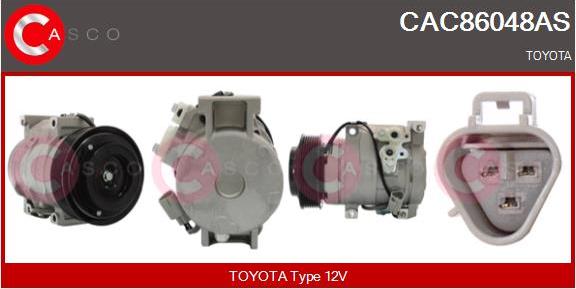 Casco CAC86048AS - Compressor, air conditioning autospares.lv