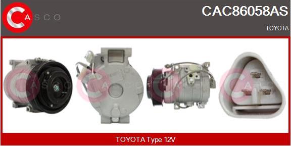 Casco CAC86058AS - Compressor, air conditioning autospares.lv