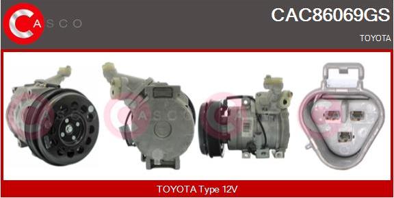 Casco CAC86069GS - Compressor, air conditioning autospares.lv