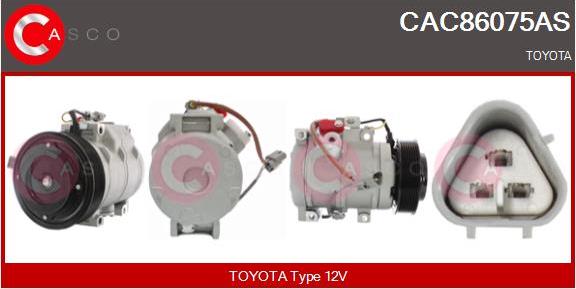 Casco CAC86075AS - Compressor, air conditioning autospares.lv