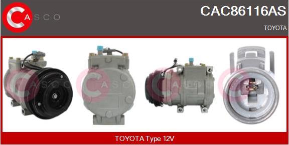 Casco CAC86116AS - Compressor, air conditioning autospares.lv